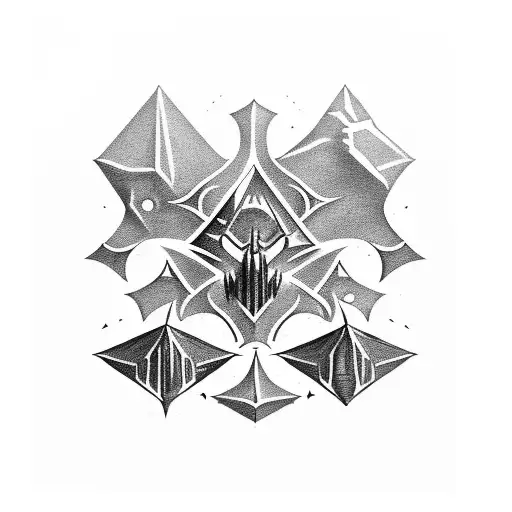 A group of adventurers from Skyrim embarking on a dangerous quest tattoo design idea