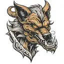 werewolf tattoo design idea