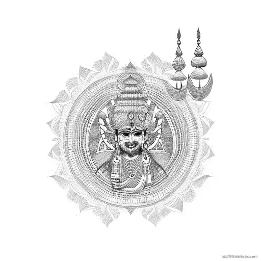 Indian gods tattoo design idea