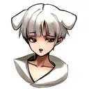 white pit bull tattoo design idea