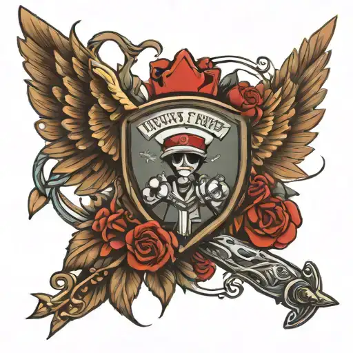 nurse practitioner and pilot  tattoo design idea