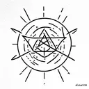 alchemical water earth fire air  tattoo design idea