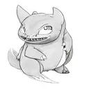 night fury and light fury from the movie how to train your dragon along with pokemon snorlax tattoo design idea