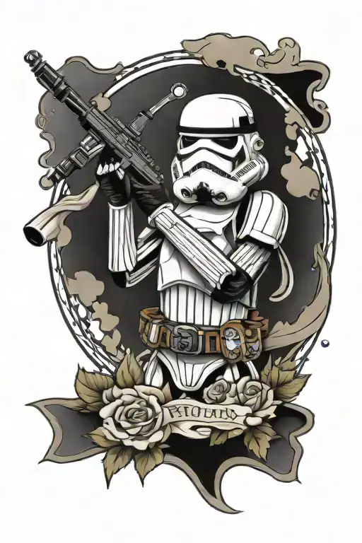 stormtrooper scotland feminine tattoo design idea