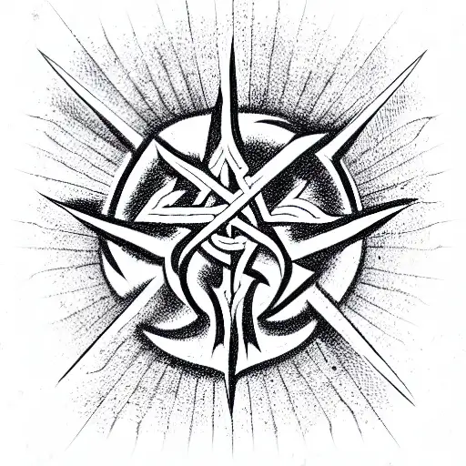 Satanic symbolism  tattoo design idea
