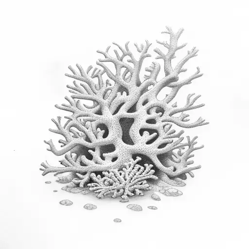 coral tattoo design idea