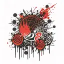 sun, sin, pride tattoo design idea