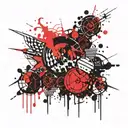 sun, sin, pride tattoo design idea