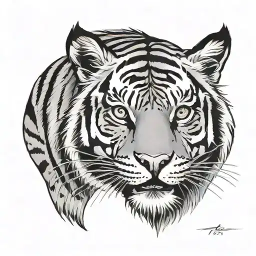 Pectoral Tiger Inspired tatoo tattoo design idea