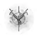 viking ship with shields on side that have the following national flags as shield designs, israel, norway, scotland, ire tattoo design idea