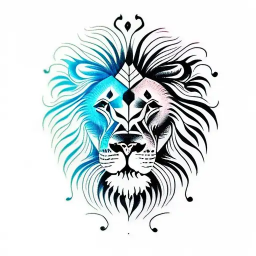 Lion tattoo design idea