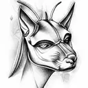 Anubis tattoo design idea