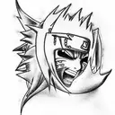 cursed seal Naruto tattoo design idea