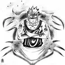 cursed seal Naruto tattoo design idea