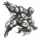 Omni man tattoo design idea