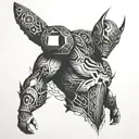 Omni man tattoo design idea