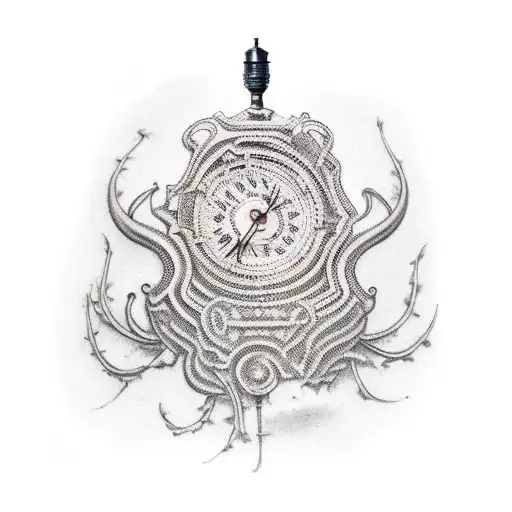Antique Lamp tattoo design idea