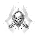 corazon roto tattoo design idea