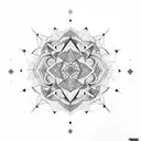 geometric mandala sleeve tattoo design idea