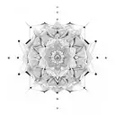 geometric mandala sleeve tattoo design idea