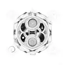 A yin yang symbol made of books, with one side depicting Leo constellation and the other side depicting Taurus constellation tattoo design idea