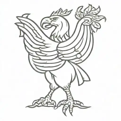 liverbird wearing a Premier League tattoo design idea