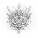 dawn break tattoo design idea