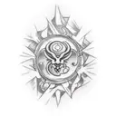 dawn break tattoo design idea