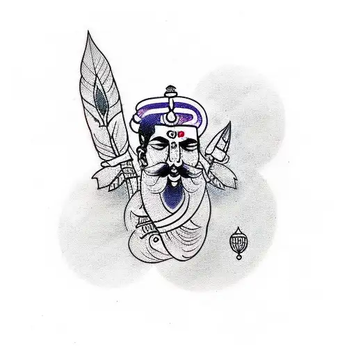 malati name in hindi tattoo design idea