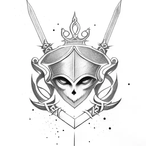 Premium Vector | Viking head tattoo logo for strength and resilience warrior  spirit