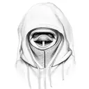 hooded pepe tattoo design idea