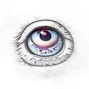 Dragon Eye  tattoo design idea