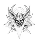 Satan, ac/dc tattoo design idea