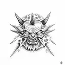 Satan, ac/dc tattoo design idea
