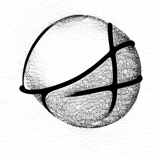 seven, basketball ball and twenty three tattoo design idea