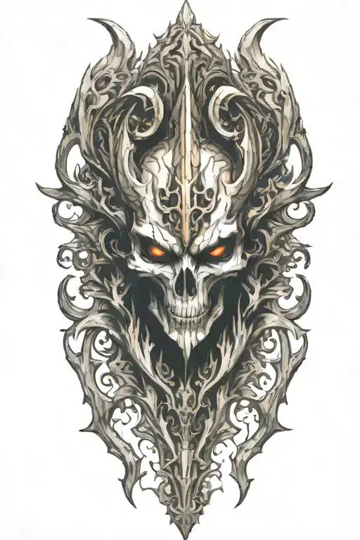 Diablo 3 video game Auriel tattoo design idea