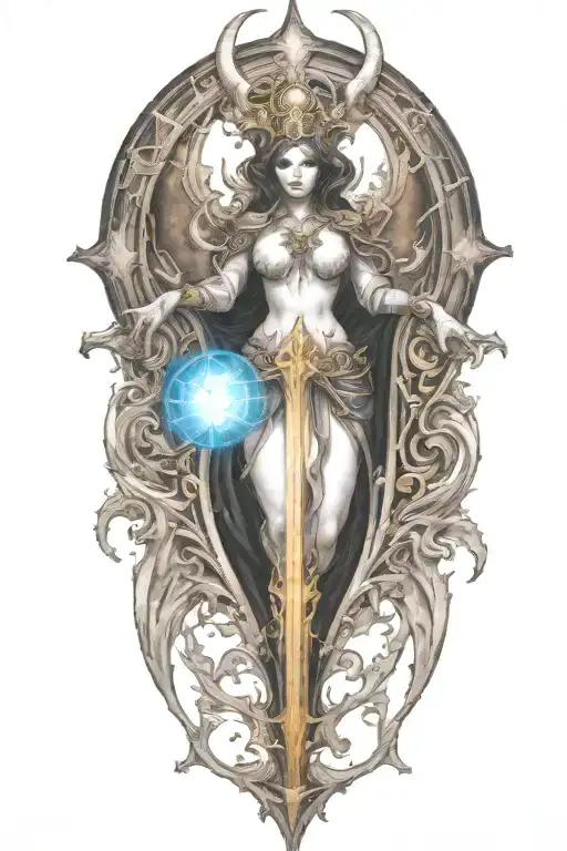 Portal between heaven and hell diablo 3 tattoo design idea