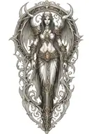 Diablo 3 video game Auriel tattoo design idea