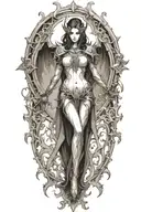 Diablo 3 video game Auriel schyte tattoo design idea