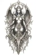 Diablo 3 video game Auriel schyte tattoo design idea