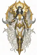 Diablo 3 video game Auriel tattoo design idea
