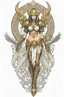 Diablo 3 video game Auriel tattoo design idea