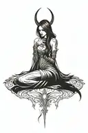 Auriel diablo 3 video game tattoo design idea