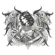 Auriel diablo 3 video game tattoo design idea