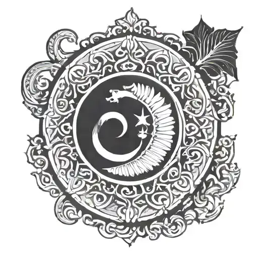 Tamil eelam flag tattoo design idea