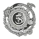 Tamil eelam flag tattoo design idea