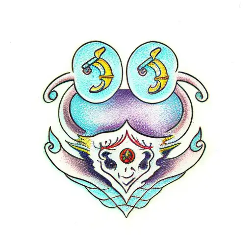 gemini and libra tattoo design idea