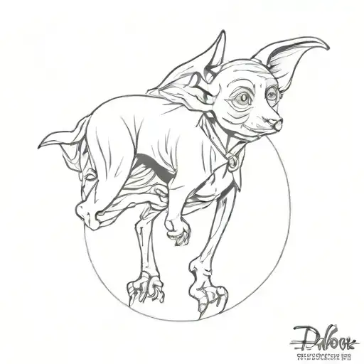 dobby tattoo design idea