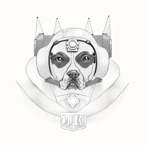biker hacker and dog lover tattoo design idea