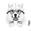 biker hacker and dog lover tattoo design idea